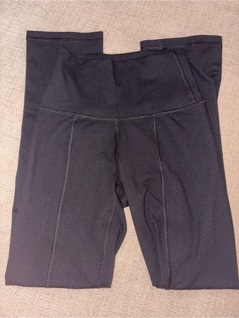 aerie OFFLINE Black High-Rise Seam Detail Leggings